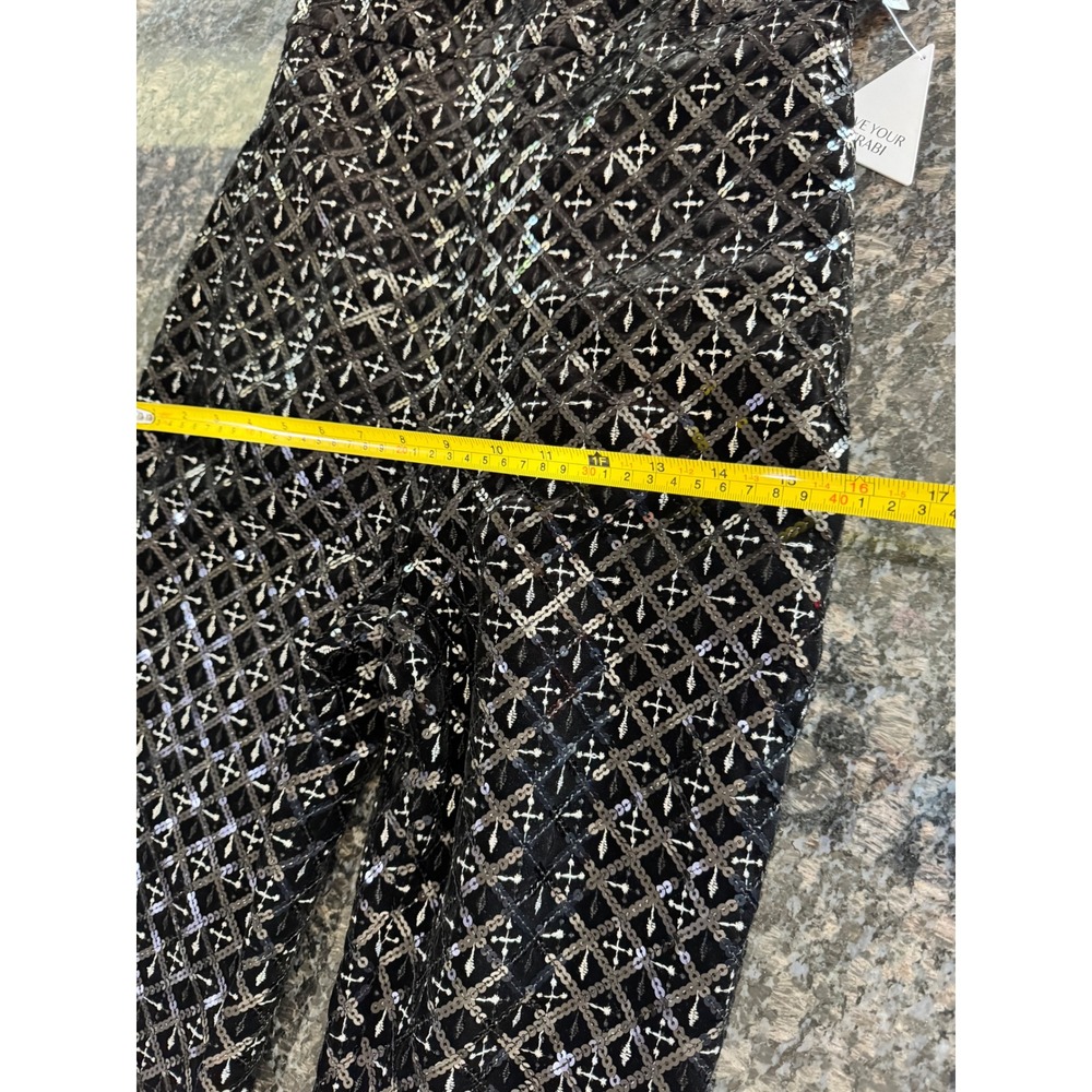 NWT NADINE MERABI Black Sequin Corset Jumpsuit - Picture 16 of 16